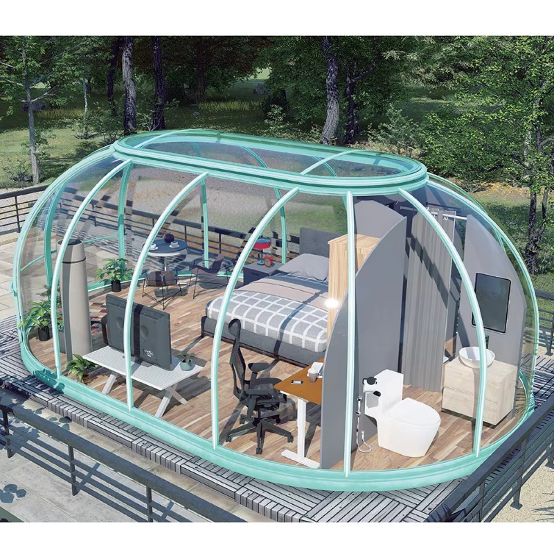 Outdoor Camping Venues - Transparente Polycarbonat-Kuppel Tiny House Maßgefertigte Hochwertige