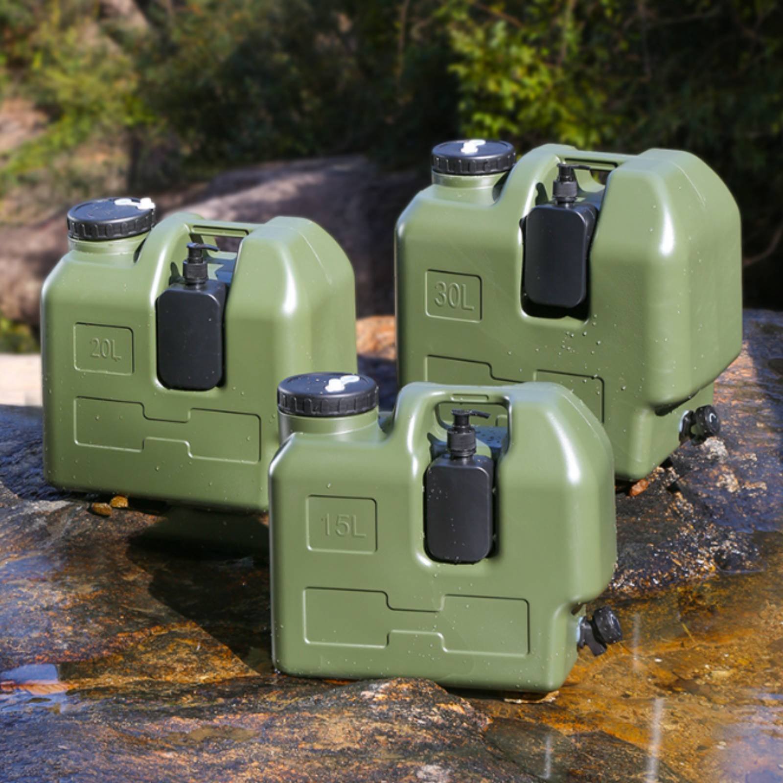 Outdoor Camping Water Jug - Wasserbehälter mit Zapfhahn, Camping-Wasserkrug aus lebensmittelechtem