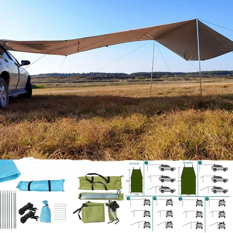 Outdoor Camping Jeep - Tragbare Auto Shelter Schatten Camping Seite