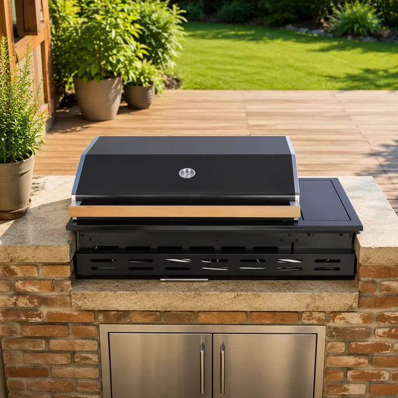 Outdoor Camping Zone - Moderner Premium Luxus-Tischgrill Tragbarer Holzkohlegrill für