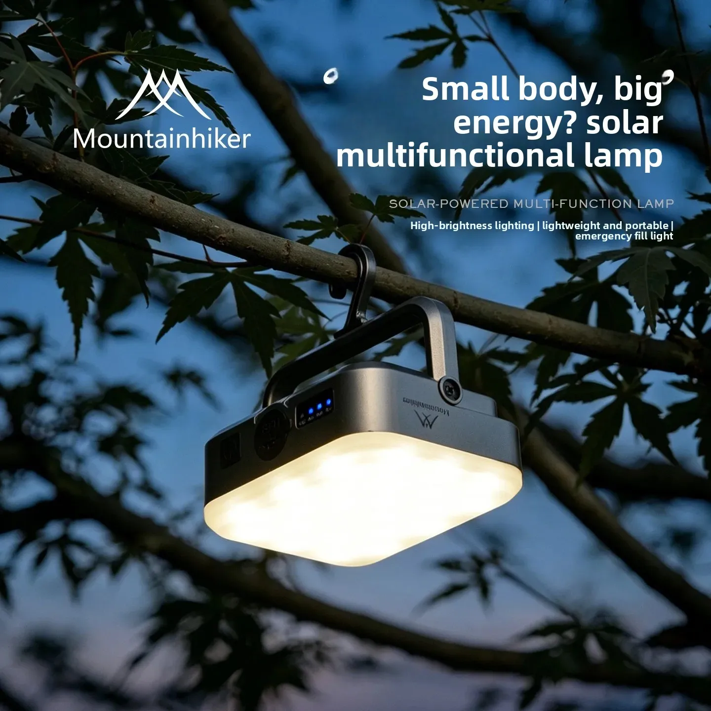 Camping Solar Lantern - Mountainhiker Notbeleuchtung Solar-Campinglampe Tragbare Outdoor-Zeltlampe Wiederaufladbare