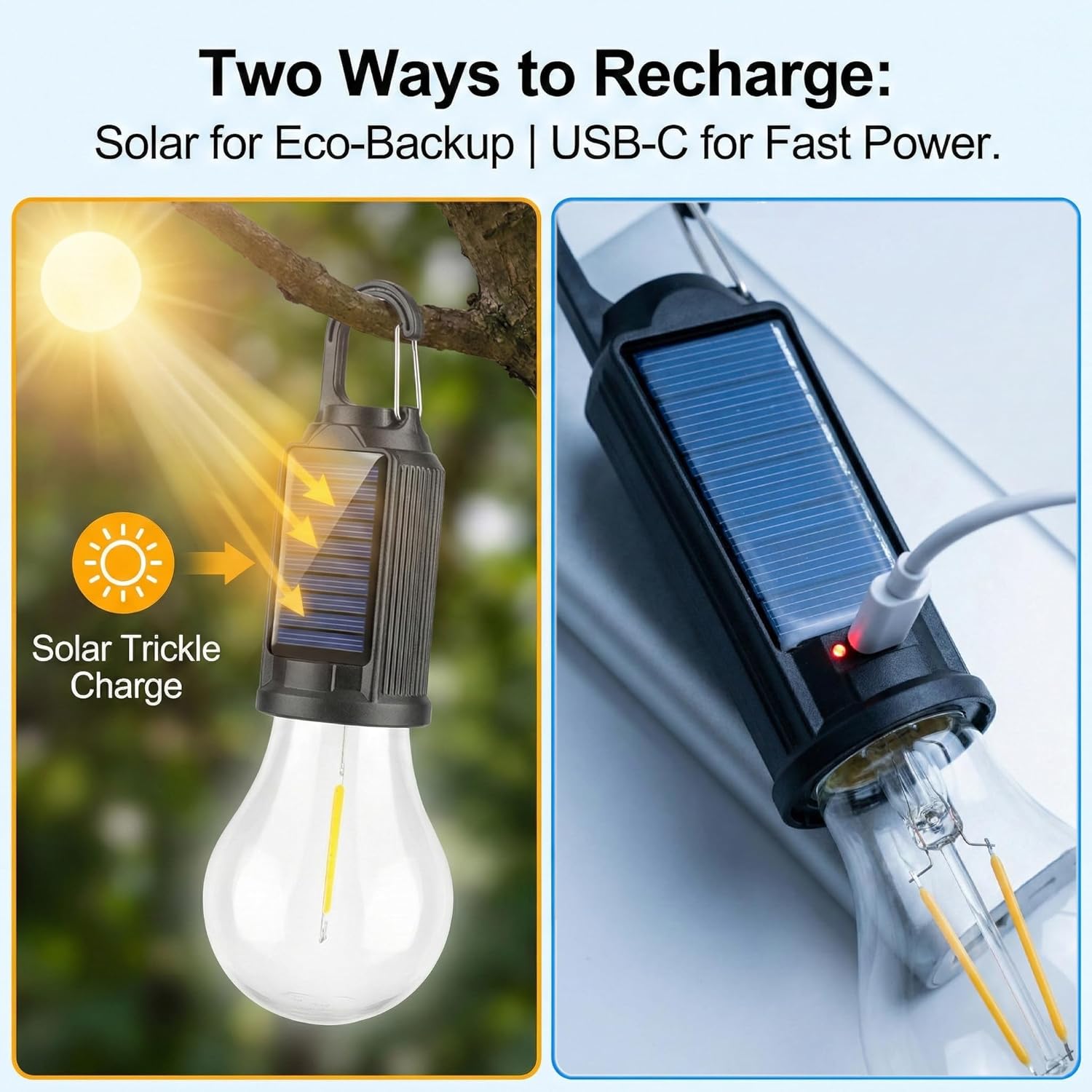 Solar-LED-Campinglampen Typ-C  – Camping Solar Lantern Bewertung und Preis