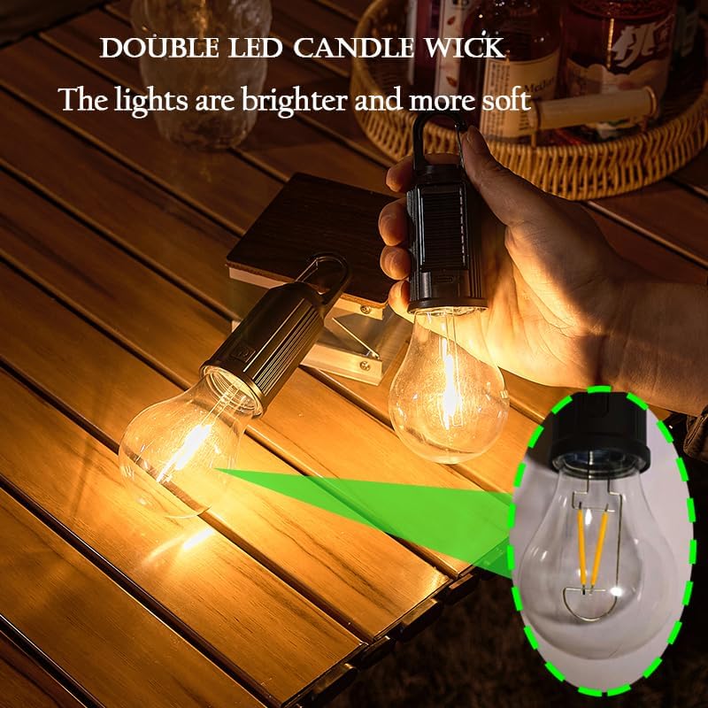 Solar-LED-Campinglampen Typ-C  – Camping Solar Lantern Bewertung und Preis