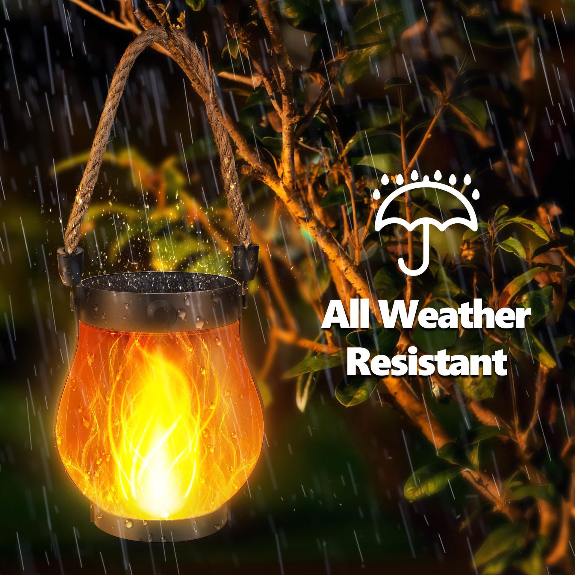3D Flackernde Solar-Flammen-Se – Camping Solar Lantern Bewertung und Preis
