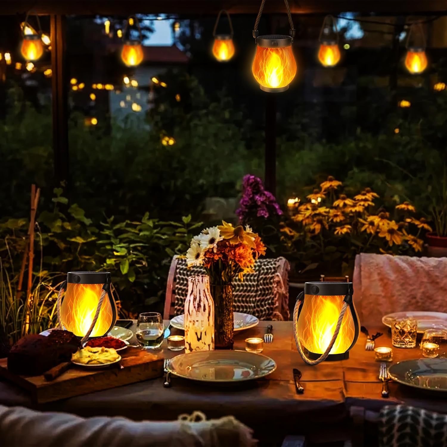 3D Flackernde Solar-Flammen-Se – Camping Solar Lantern Bewertung und Preis