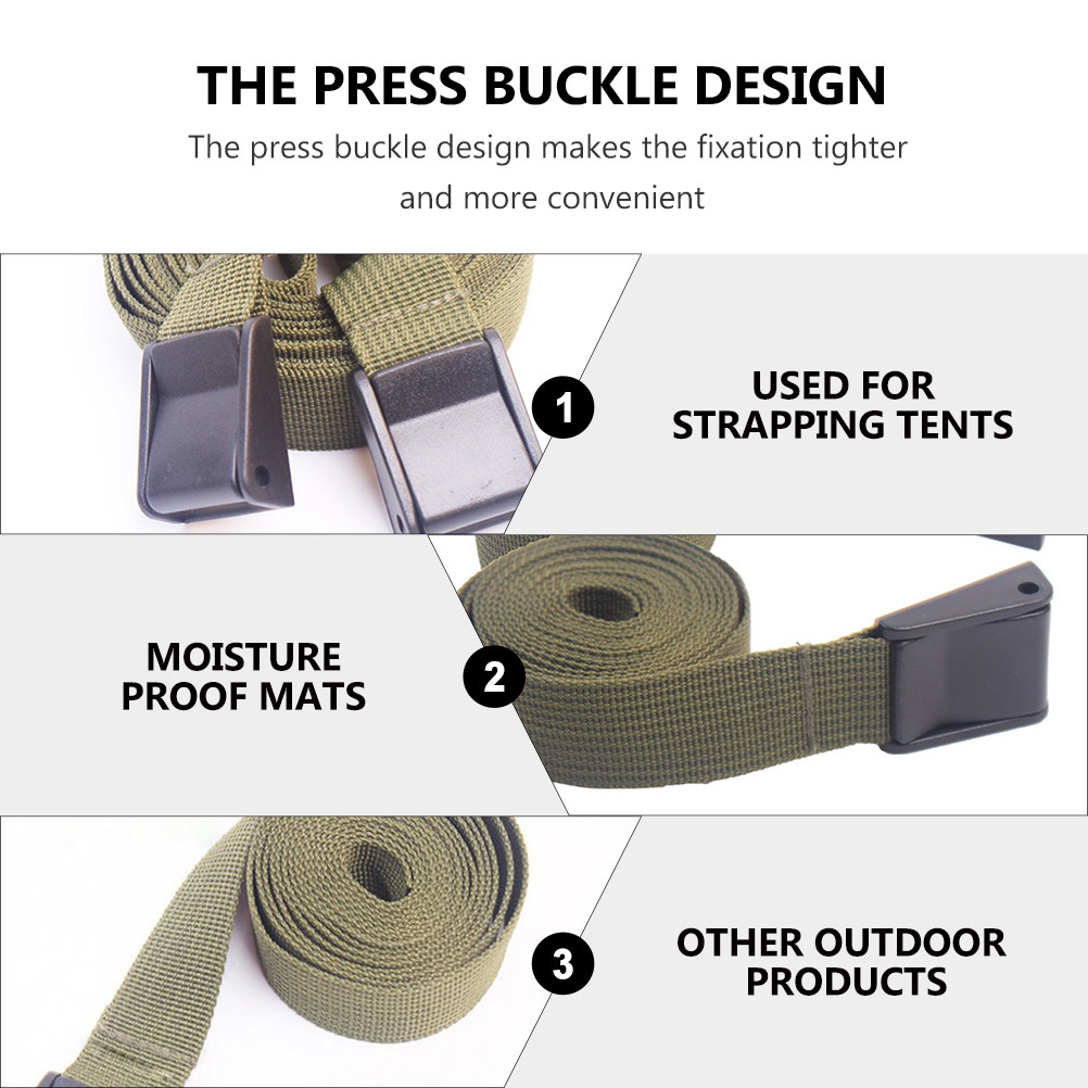 3 Stück Militärgrüne Spanngurt – Outdoor Camping Backpack Bewertung und Preis