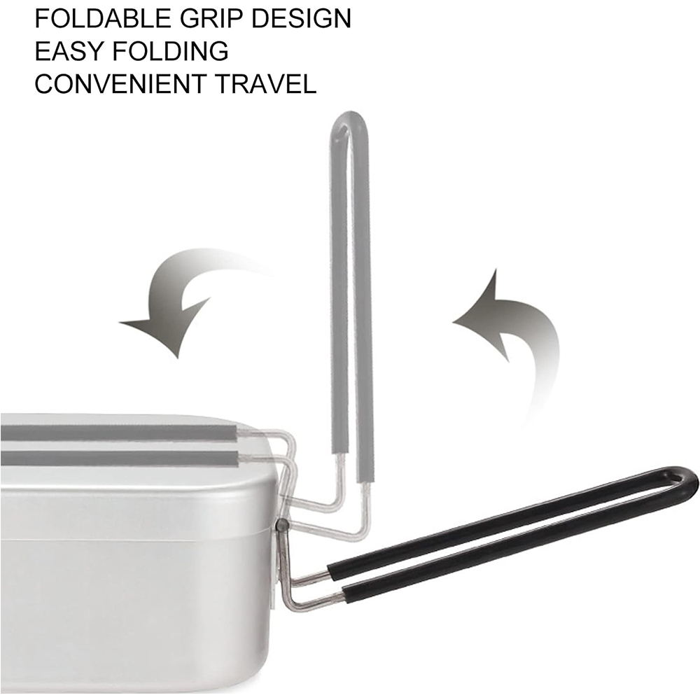 800ML Aluminium Mittagessen Bo – Outdoor Camping Dining Set Bewertung und Preis