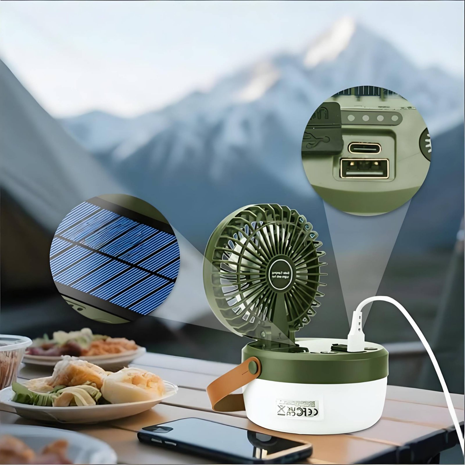 Solar-Camping-Ventilator-Later – Camping Solar Lantern Bewertung und Preis