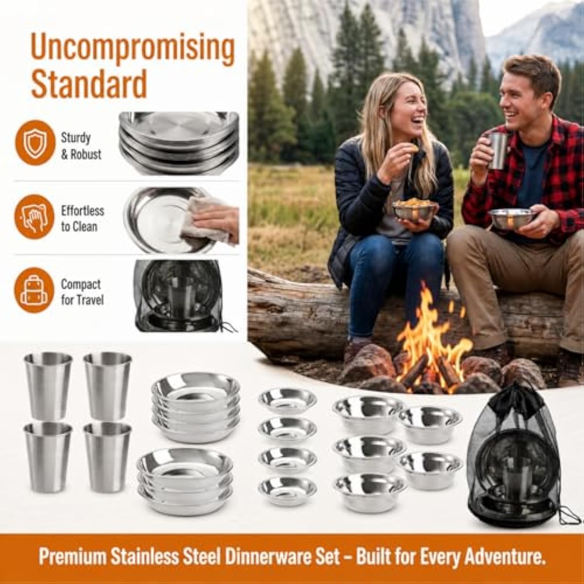 26-teiliges Outdoor-Essgeschir – Outdoor Camping Dining Set Bewertung und Preis